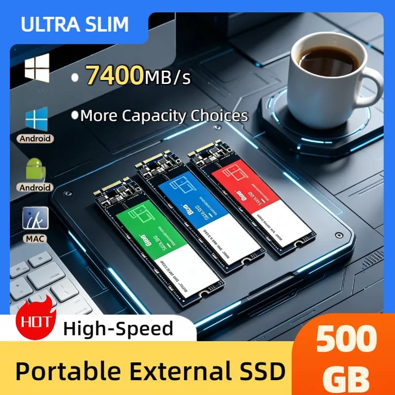 2026 New M.2 NVMe 500GB SSD Internal Ultra Fast Solid State Drive Hard Disk for Desktop Laptop PC Computer Upgrade Pro Max