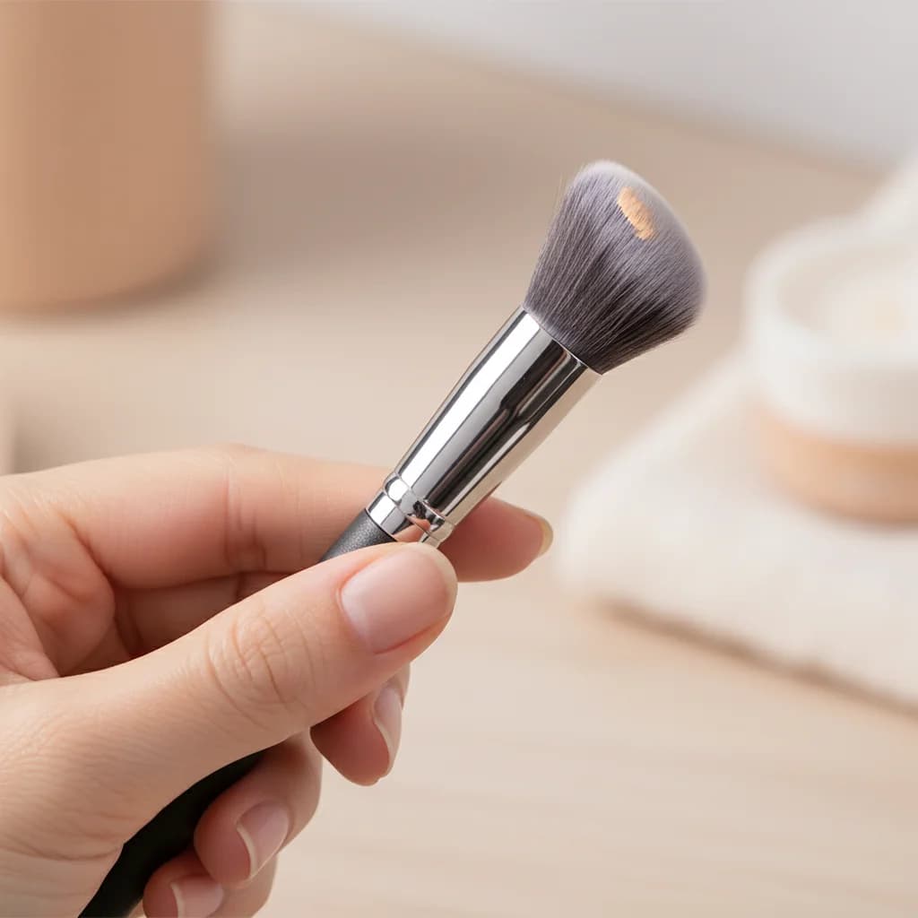 1/2/3 pcs Professional Makeup Brushes: Background Brush in Powder, Corrector, BB Cream, Blush and Liquid Background - Viso Makeup Tools