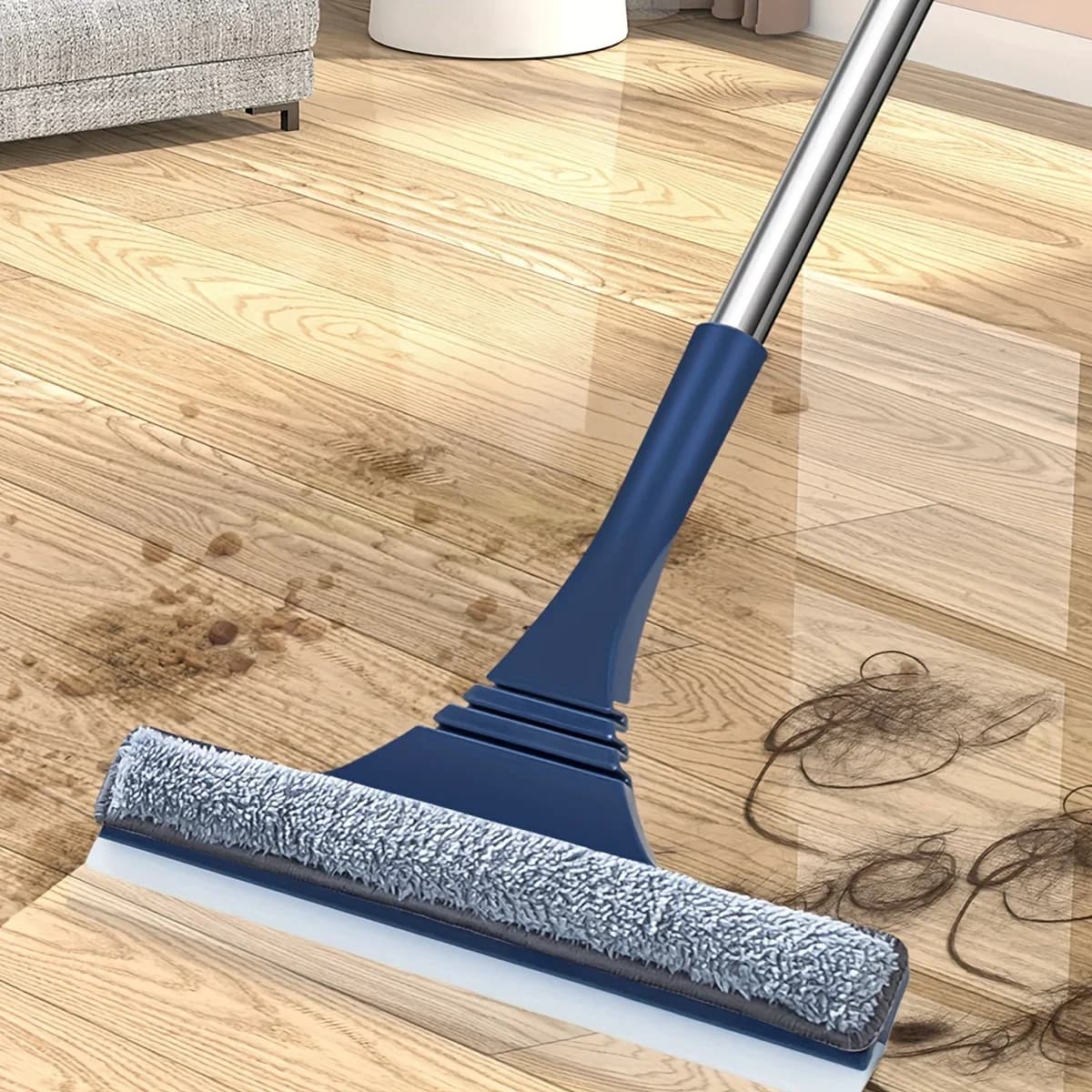 Tergicristallo 2 in 1 per raschiare e lavare, spazzola raschietto per la pulizia dei pavimenti in vetro delle finestre a doppia faccia