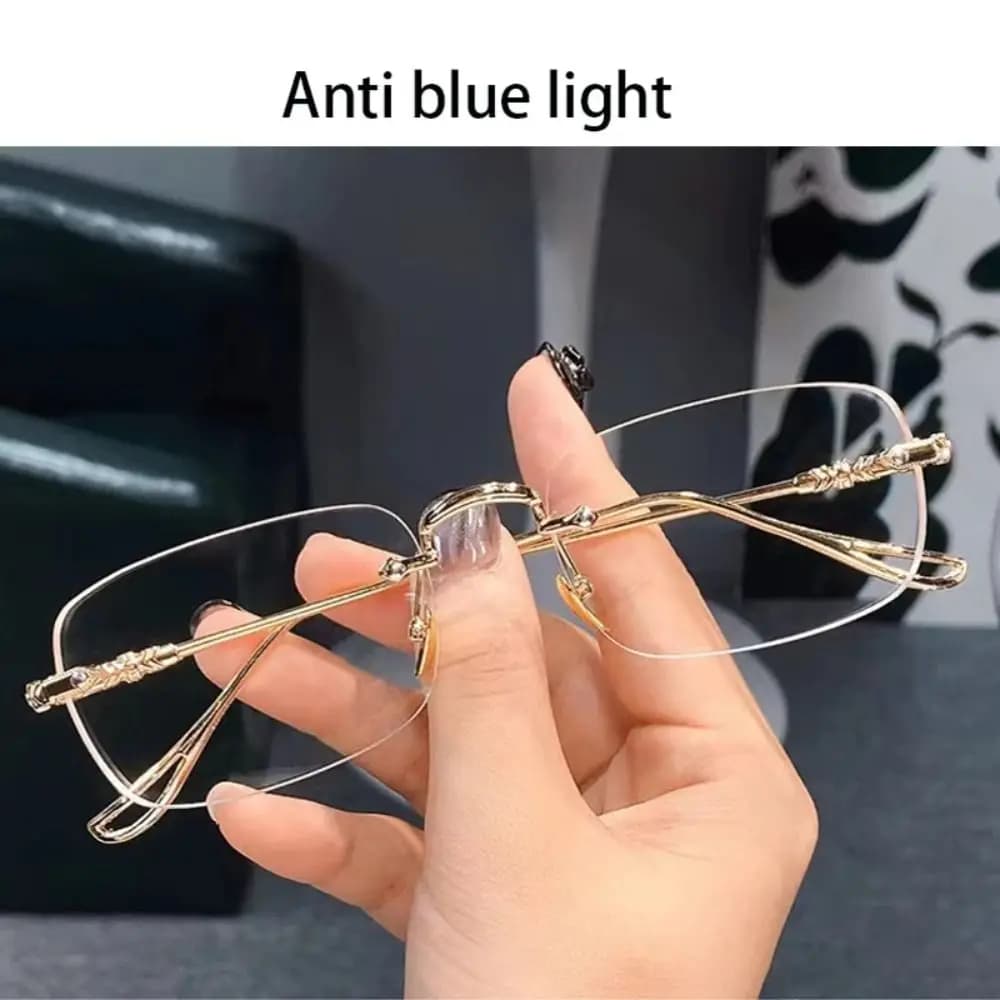 Occhiali Anti Luce Blu Ultraleggeri, Protezione Occhi, Occhiali da Sole Fotocromatici, Montatura in Metallo Oversize per Uomo e Donna
