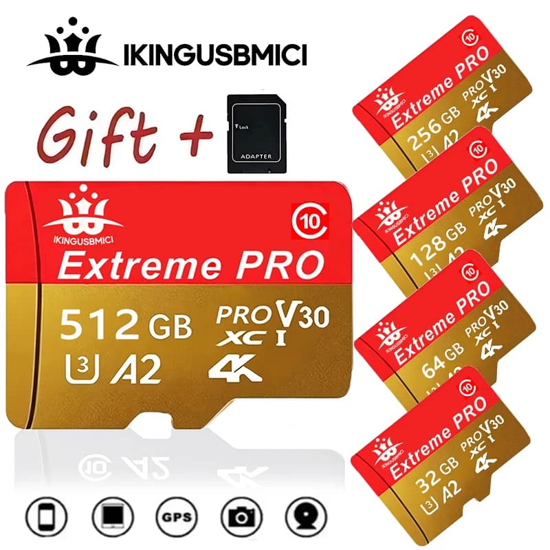 Micro SD Card Memory Class 10 High Speed 32GB 4K Ultra-H D Video A2 TF Flash Card MicroSD for Xiaomi Camera Phone Drone
