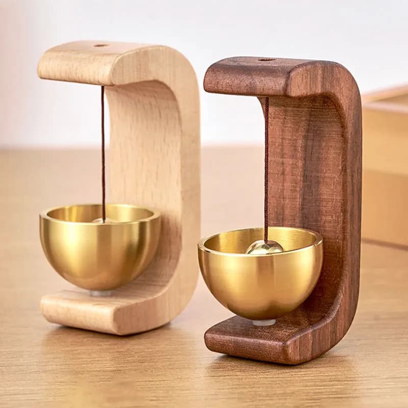 Wireless Wooden Wind Chime Doorbell - a Magnet-Free, Tranquil Entryway Decoration, a Warm Valentine's Day Gift for Decorating Your Porch