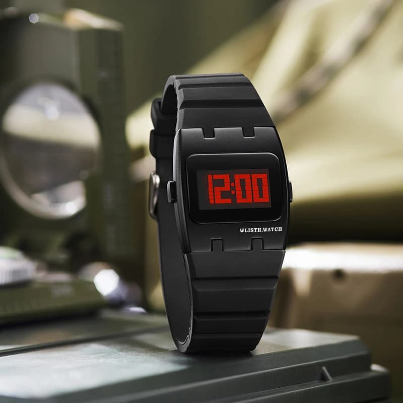 Orologi da uomo Orologi digitali Cinturino per orologio in silicone Orologi elettronici Sport per uomo Donna Display a LED Orologio antiurto