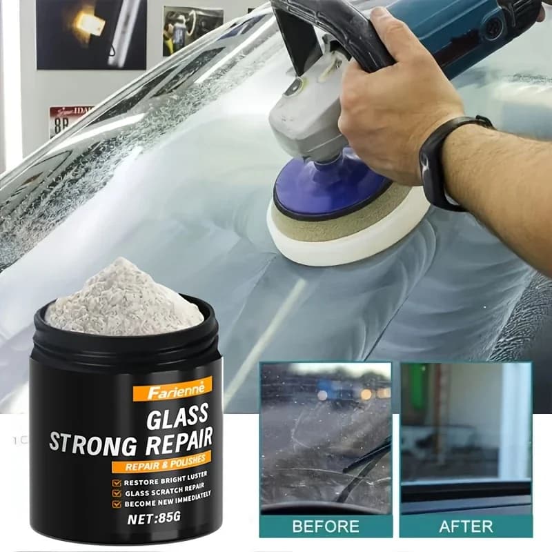 NEW powder to polish the super glass | Restores glass clarity | Brightness polishing | Glass scratches repair powder | Scratch in nanoscale