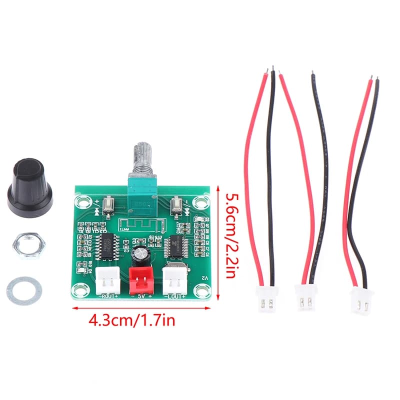 ❤️ XH-A158 Ultra Clear Bluetooth 5.0 Audio Power Amplifier Board Small Power Pam8403 DIY Wireless Speaker Amplifier Board 5W*2