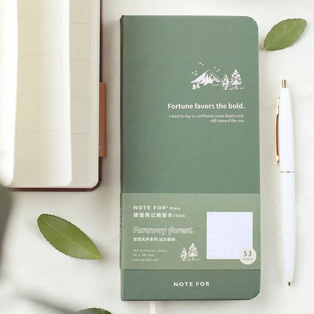 168 pagine Agenda Planner Notebook Carta spessa Agenda creativa Organizzatori giornalieri Multifunzione Art Forest Series