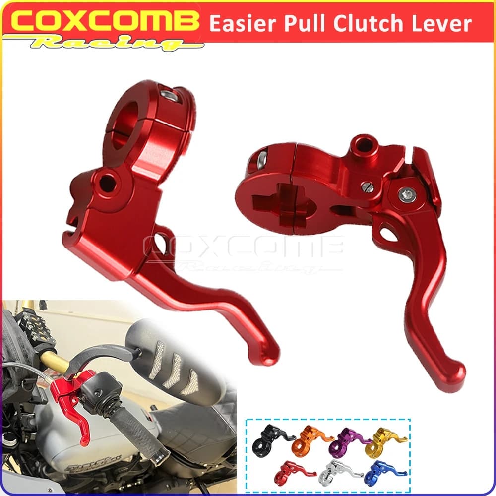 For Harley Sportster Dyna Softail Touring Lever Motorbike Universal 1 "Easy Handlebar Pulling Lever Left Feed 1996-UP