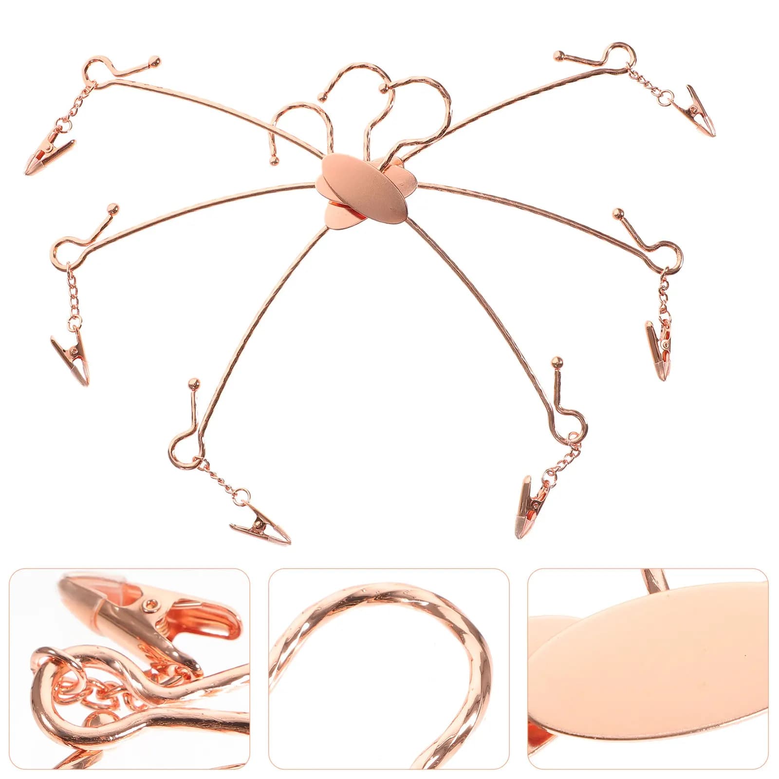10 Pezzi Appendiabiti Leggeri Antiscivolo per Reggiseni, Organizzatore per Lingerie, Top, Mutandine e Biancheria Intima Femminile