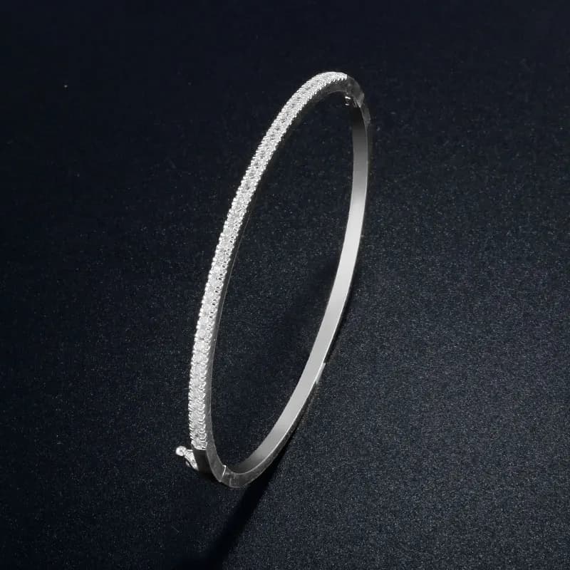 ZAKOL Thin Bracelet with Simple Fashion Micro-Inlayed Zircons For Women Jewelry Gift With Zircon Bracelets Brand Design Lights
