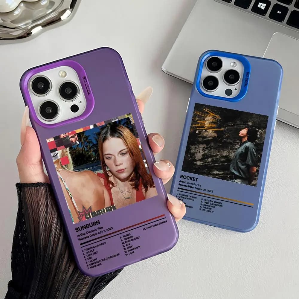 Custodia per telefono Singer D-Dominic Fike opaca laser Aurora antiurto per iPhone 17 16 15 14 13 12 11 Pro Max Air