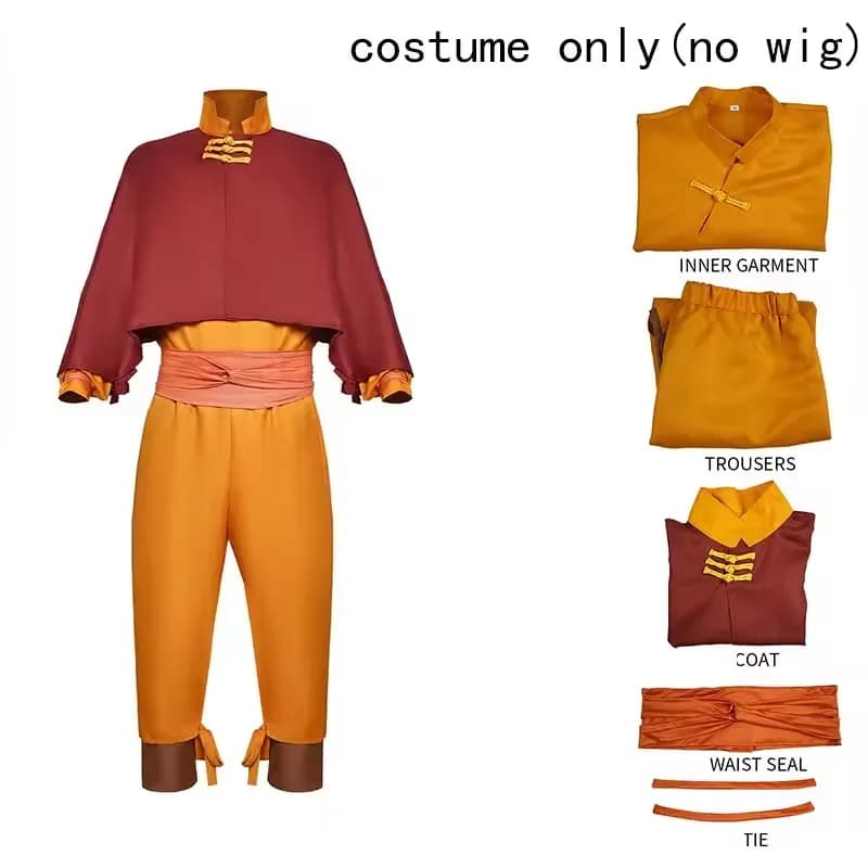 Costume Cosplay di Aang da Avatar: The Last Airbender, Edizione Speciale per Halloween e Comic Con