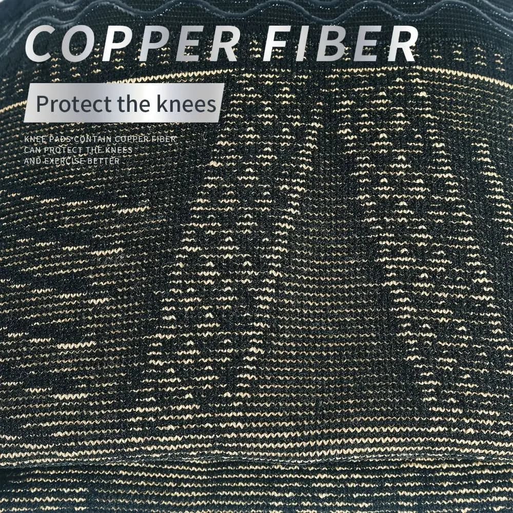 Ginocchiera da corsa in fibra Protezione per la rotula Fascia morbida per la protezione della rotula Comoda ginocchiera professionale per badminton