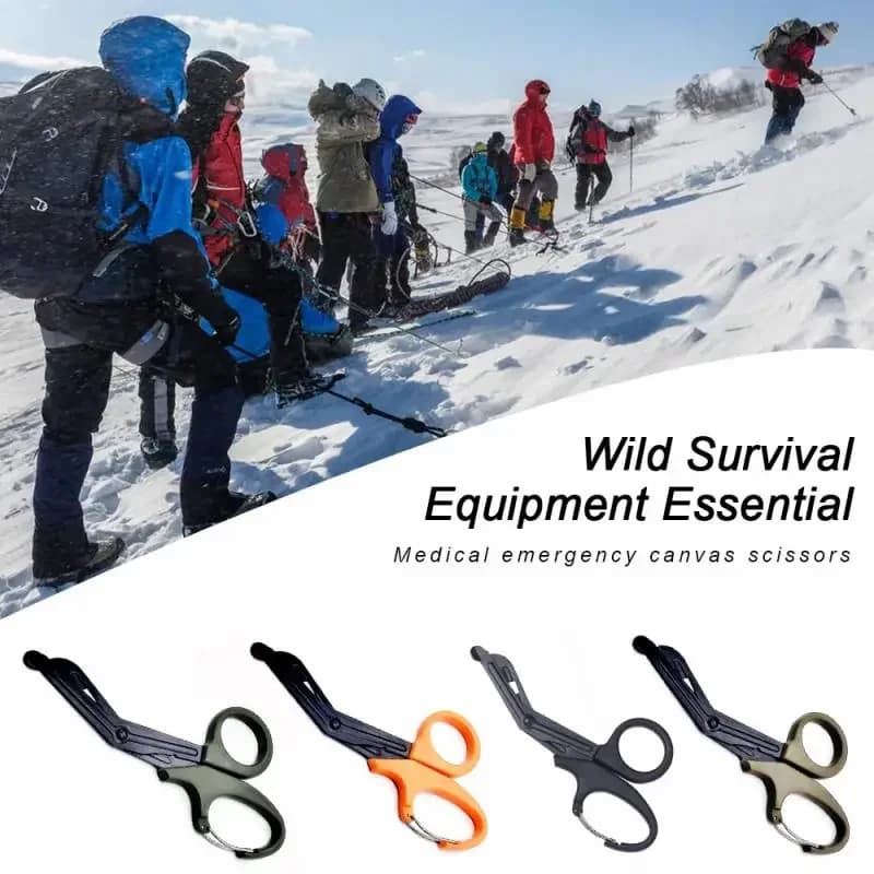 Forbici Multiuso per Trauma, Attrezzatura Medica per Primo Soccorso, Kit di Emergenza Tattico EDC 15-18,5cm