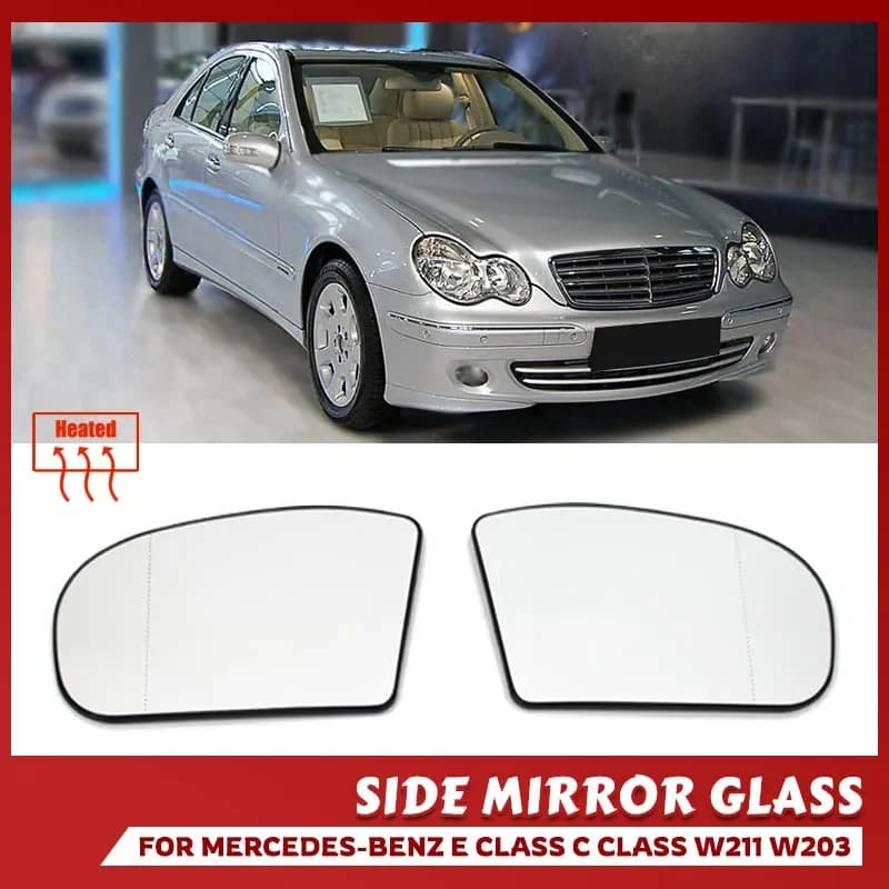 2 pezzi specchietto retrovisore laterale riscaldato in vetro grandangolare 2038100121 2038101021 per M-ercedes Benz W203 W211 2003-2006