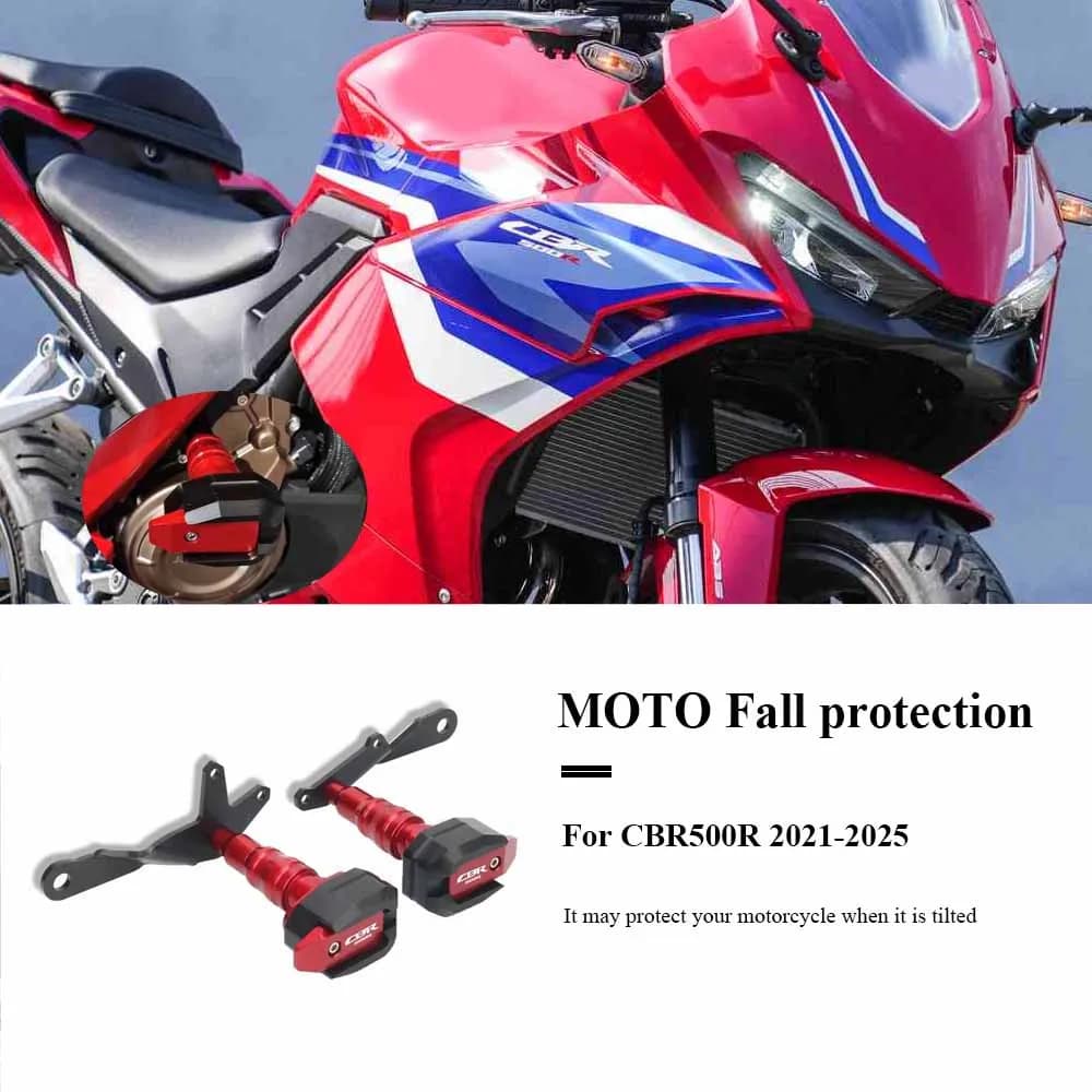 Per HONDA CBR500R CBR 500R 2021-2025 CBR500 R Moto CNC Protezione dalla caduta Paratelaio Carenatura Guard Crash Pad Protector