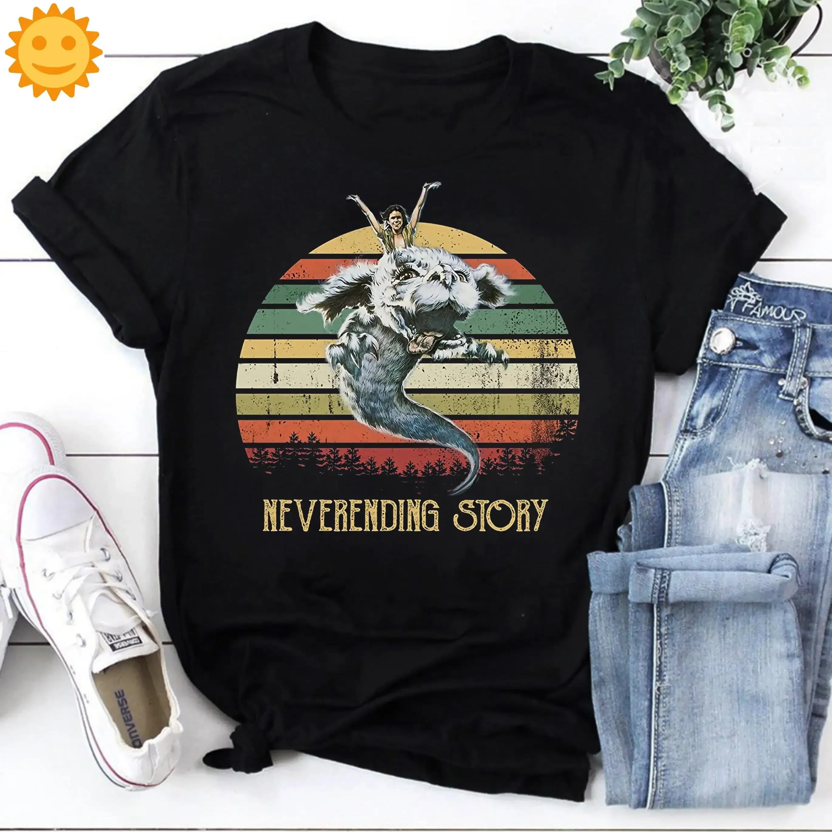 T-shirt vintage per fan di Never Ending Story Neverending Story