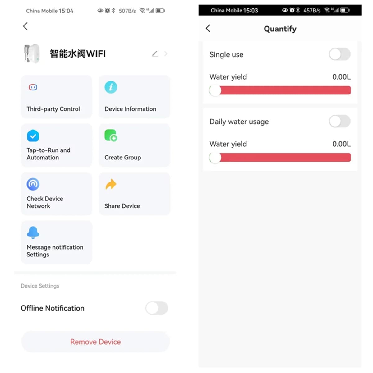 ABFW Tuya Smart WiFi Water flow meter Water flow speed Water temperature display Smart APP controller SPINA USA control