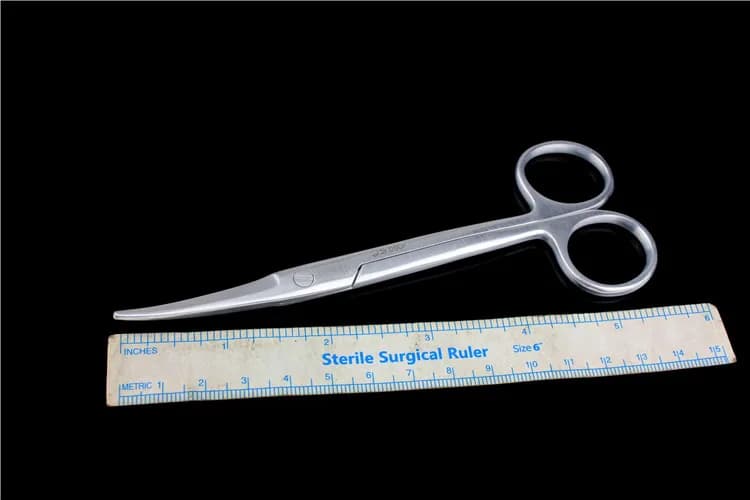 Golden Bell facial features surgical instruments medical ear polyp scissors ear comprehensive tissue scissors curved narrow head