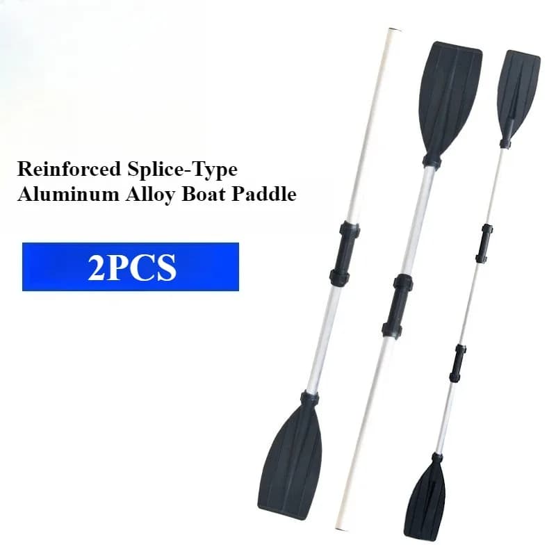 Racchette per barche in lega di alluminio da 2 pezzi, set di due racchette per kayak in plastica rinforzata per barche in gomma Racchette per barche d'assalto