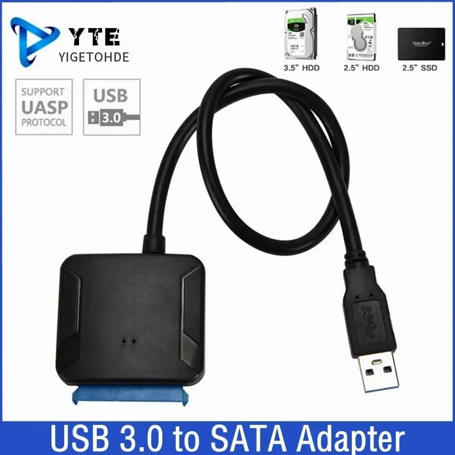 Cavo da USB 3.0 a SATA 3 Adattatore da SATA a USB Converti cavi Supporto Adattatore HDD SSD esterno da 2,5/3,5 pollici Disco rigido Collegare l'adattamento