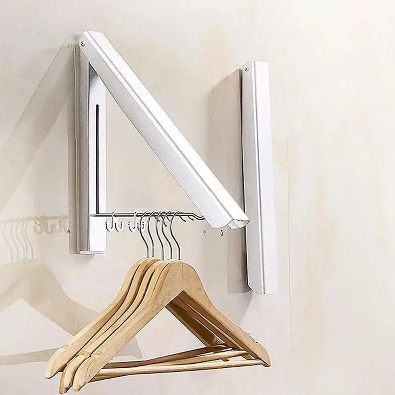 Clothes rack Folding space, Invisible Rastrelliera for Clothes, Laundry and Bathroom