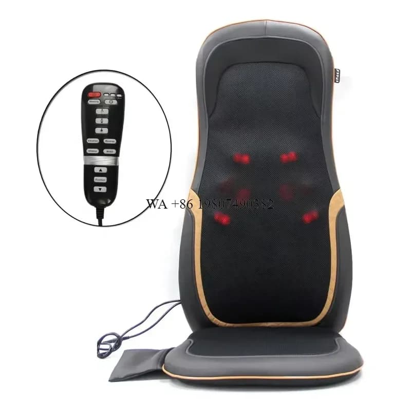 wmwmnu Custom Car Massager Seat Cover Heated Shiatsu Mesh PU Material DC12V Seat Chair Cushion Massage with Your Logo
