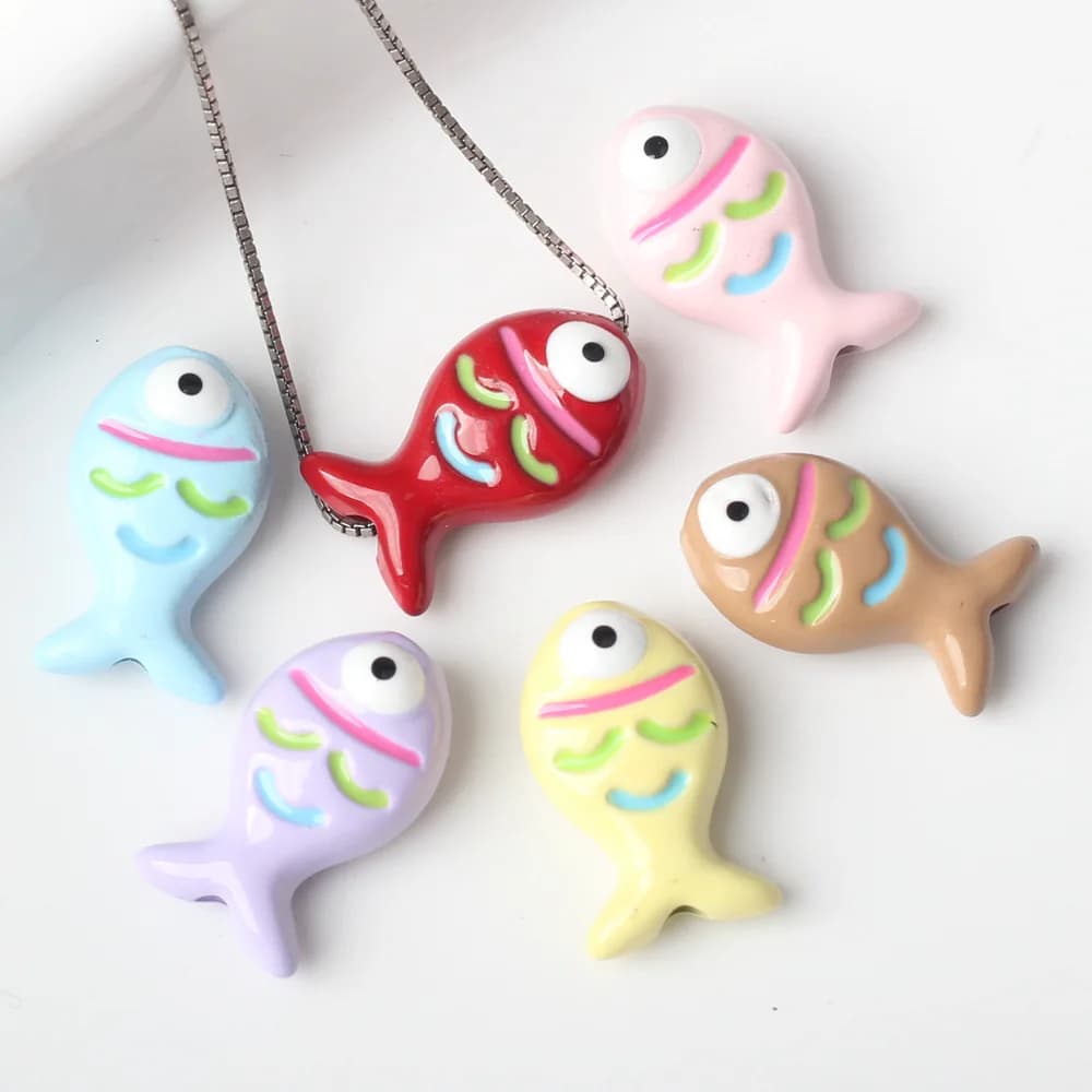 6 pcs/lot 9*15 MILLIMETRIES In Zinc Alloy Polished Lacquer Fish Beads Pendants and FAI pendants by yourself Bracelet Necklace Earrings Accessories