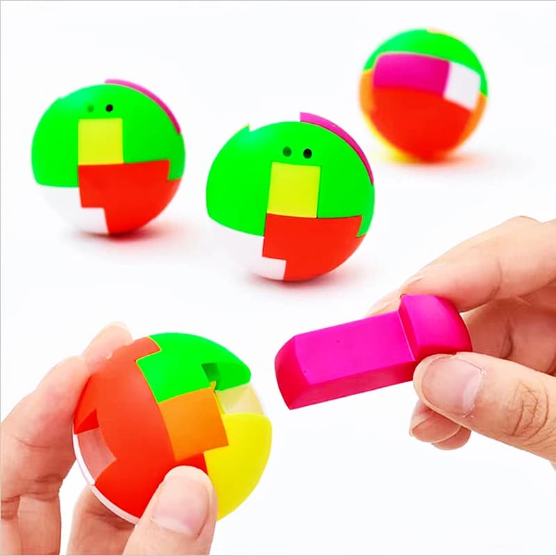 5 pz 4.5CM Mini Puzzle assemblato Building Blocks giocattoli palla magica bambini festa di compleanno favore regalo premi di carnevale regalo Pinata