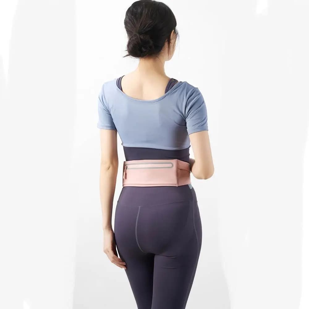 Multifunction Running Waist Bag Waterproof with Bottle Holder and Invisible Pocket for Phone, Light