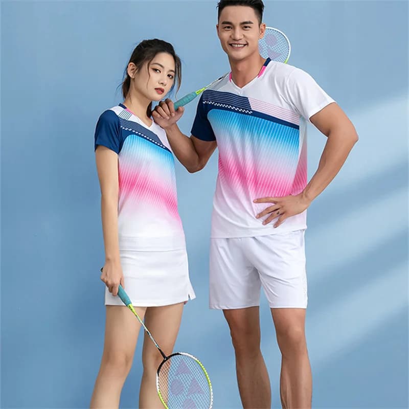 Maglie e pantaloncini da Badminton camicia da uomo e da donna con volano gonna da Tennis tute da allenamento da Badminton tuta sportiva a maniche corte