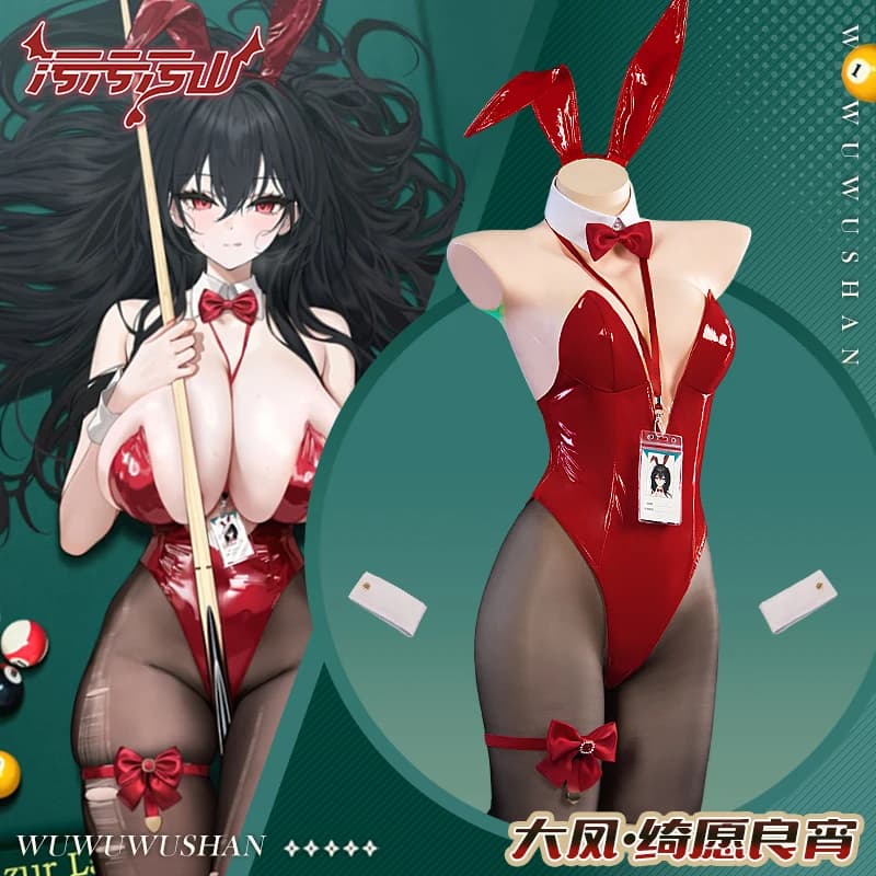 Gioco Azur Lane Taihou Costume Cosplay L2D IJN Taihou Costume da bagno Cosplay Bikini rosso Taihou Bunny Suit Costumi da bagno estivi
