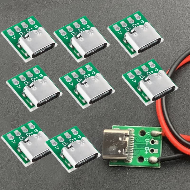 USB 3.1 Type C 16 Pin connector, Test PCB card adapter, USB3.1 16P socket for Data Transfer Cables