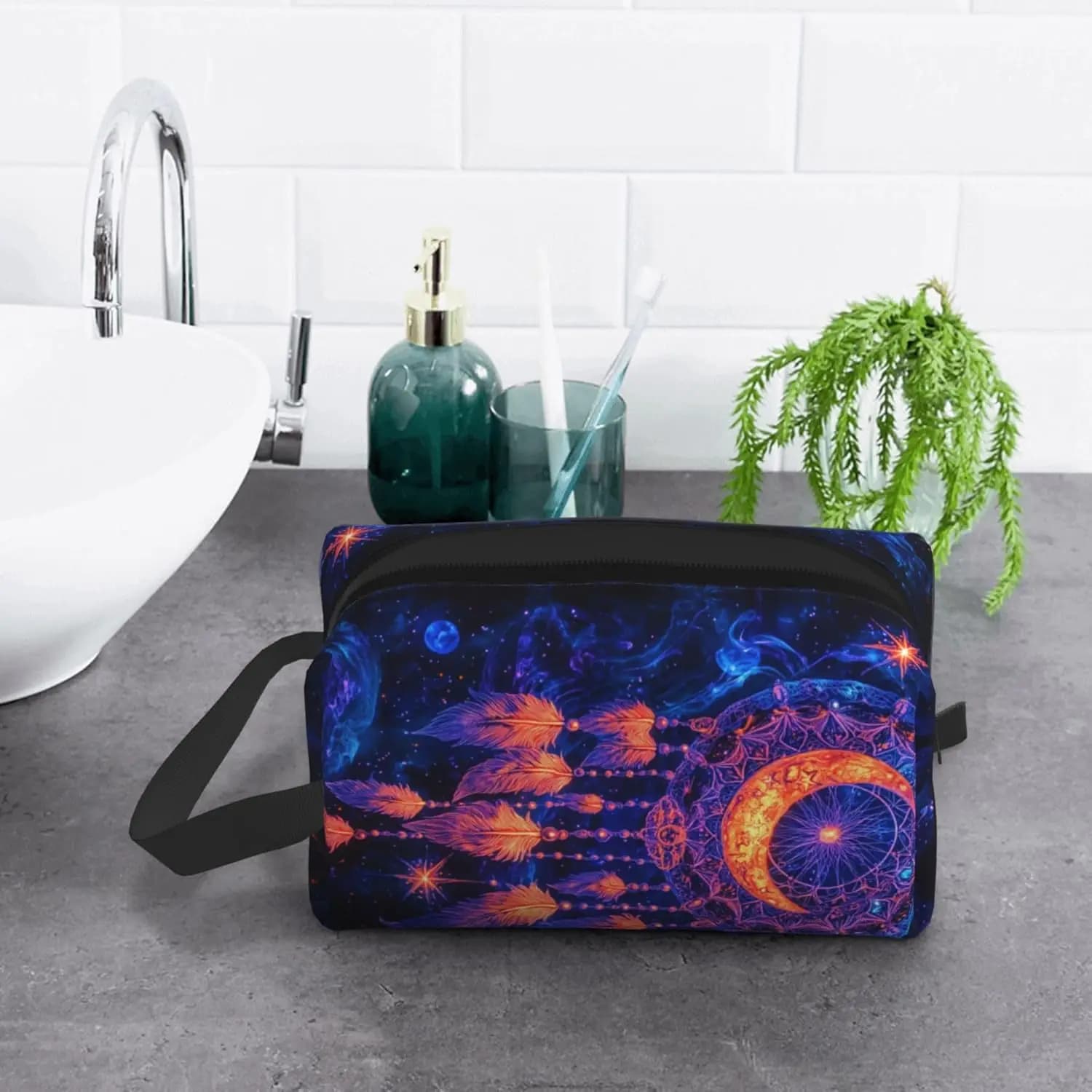 Dreamcatcher Travel Toiletry Bag for Women Men Cosmetic Toiletries for Girls Makeup Pouch Wash Bags Accessories Organizer