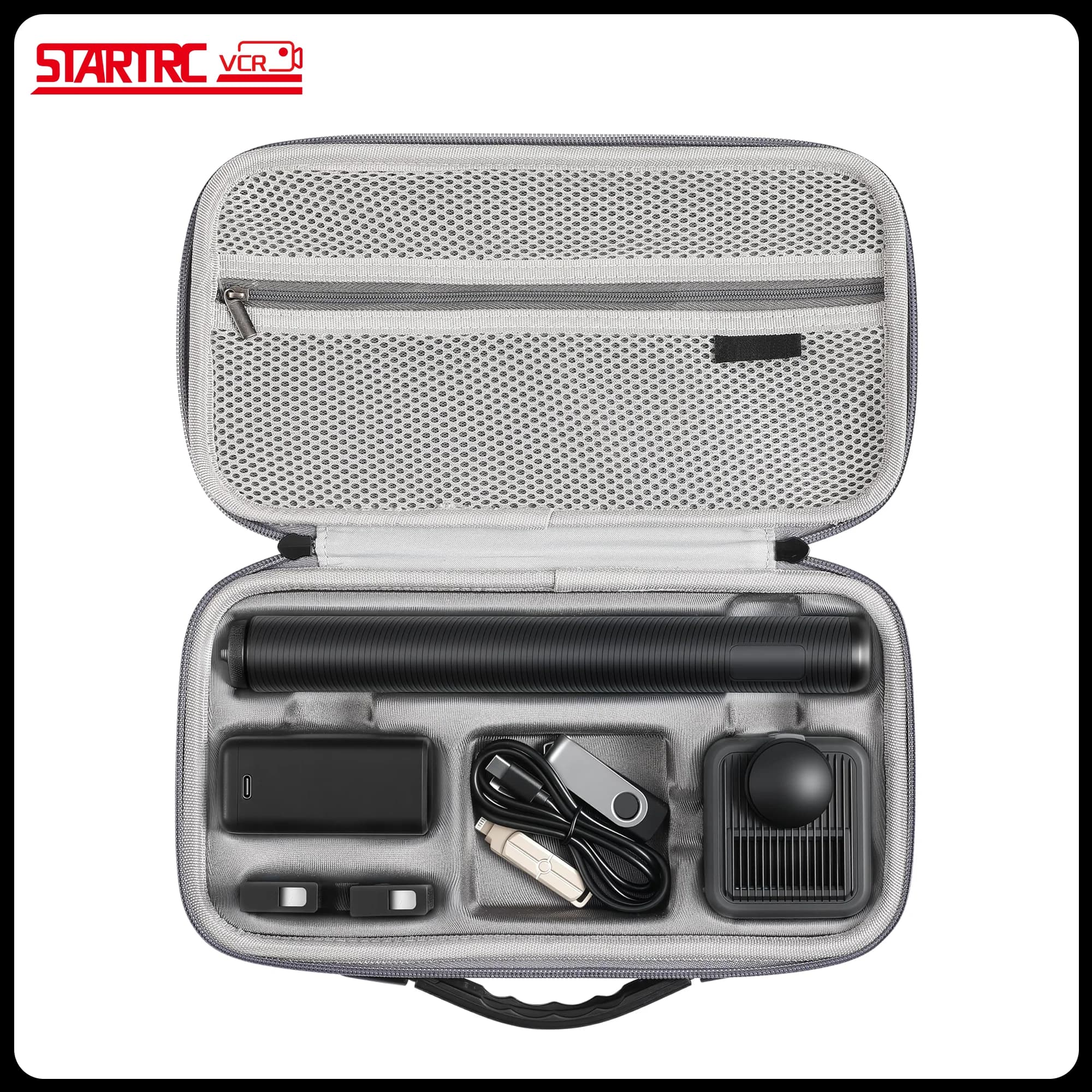 Custodia da trasporto per GoPro Max 2, borsa da viaggio per accessori compatibile con caricabatterie doppio Max 2/astuccio per prolunga da 1,2 m (4 piedi)