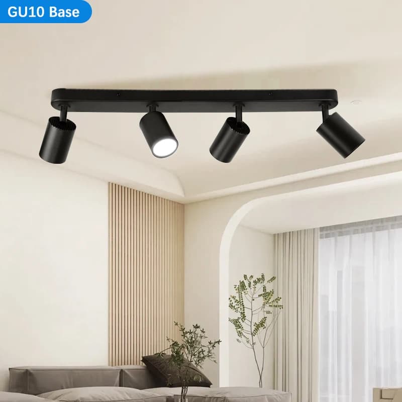 Faretto da soffitto Lampadina sostituibile a LED GU10 Negozio Lampadario Lampada da soffitto Camera da letto Corridoio Lustre Room Decor Lampade a sospensione a LED