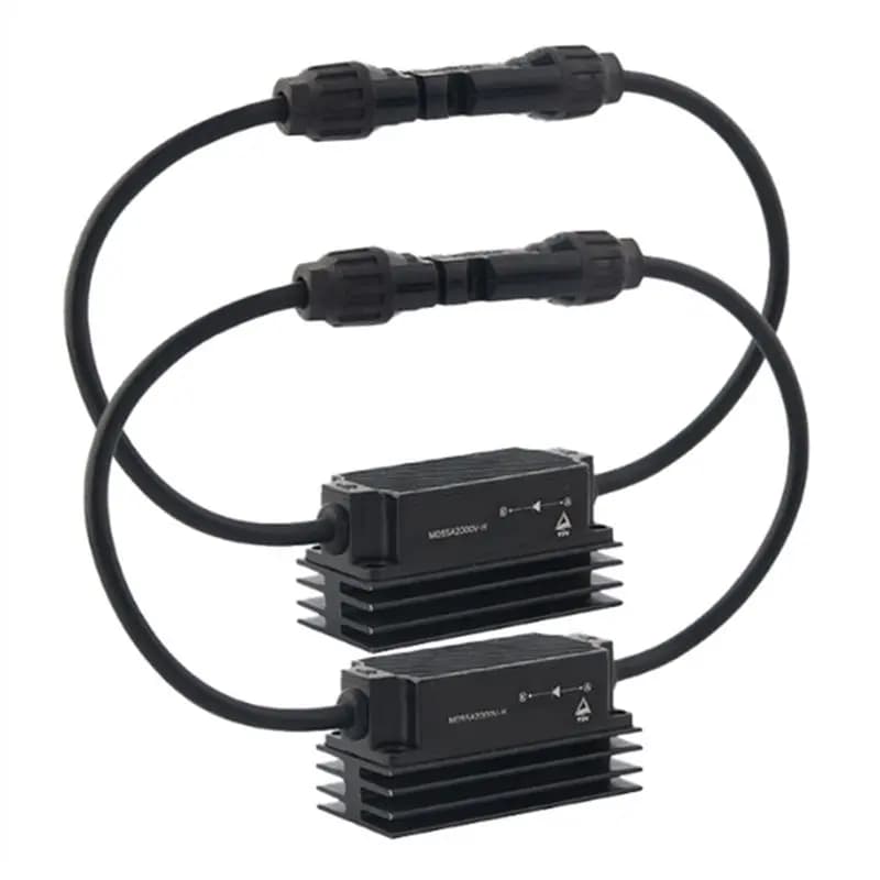 Connettore a diodi in linea per pannello solare, 2 pz, impermeabile per esterni, 55A DC 2000V, stile IP67 per scatola combinatrice