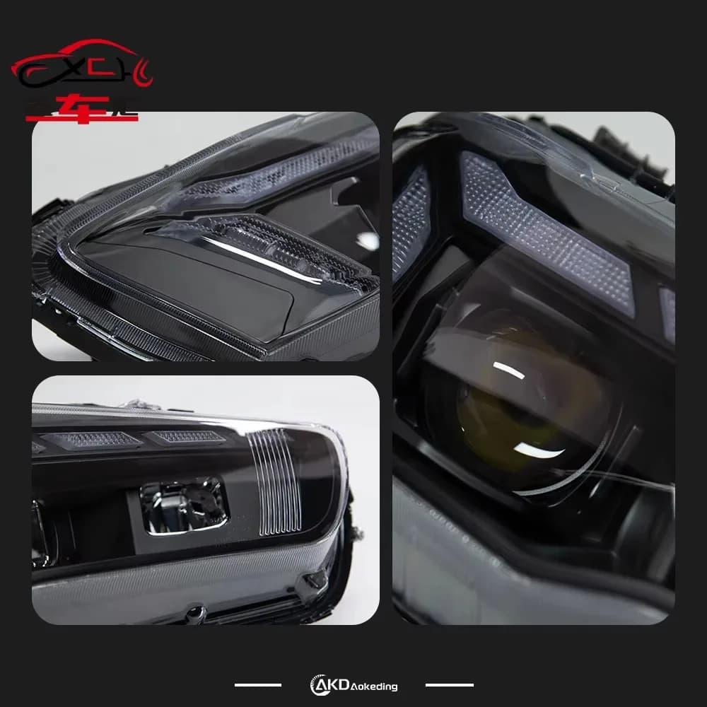 Parti di ricambio per fari anteriori XCH per Lancer EX 2008-2016, fari anteriori a LED, luci diurne DRL, proiettore, facelift