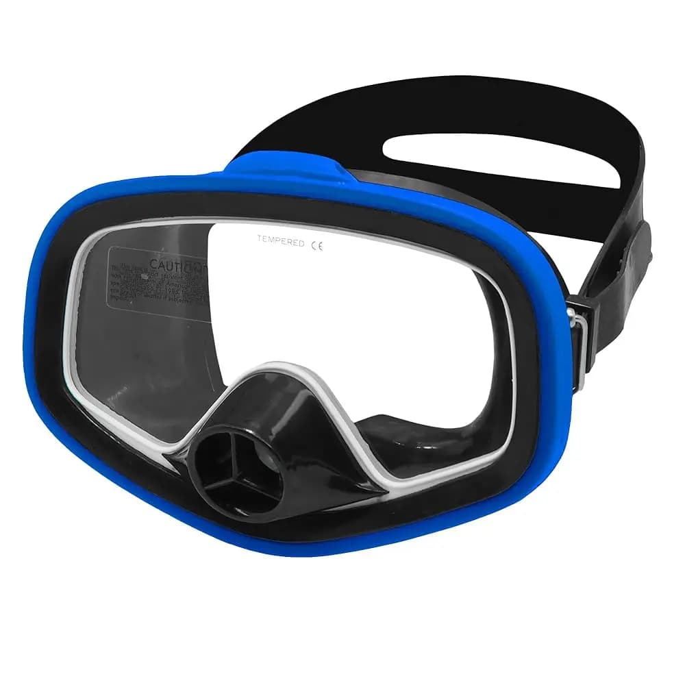 Maschera Subacquea Classica Purged - Lente Singola, Visione Panoramica Ampia, Vetro Temperato Antiappannamento - Maschera per Immersioni, Maschera Sub, Maschera per Snorkeling