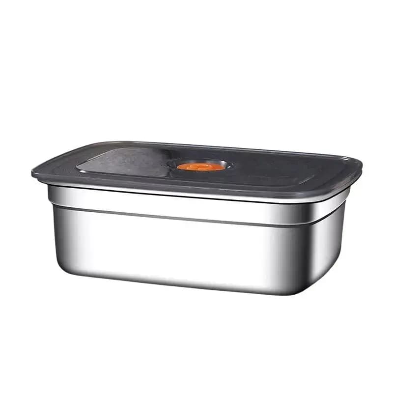 Stainless Steel Camping Lunch Box Sealed Leak-proof Bento Box Microwave Suitable Large Capacity Refrigerator Freezer Storage Box