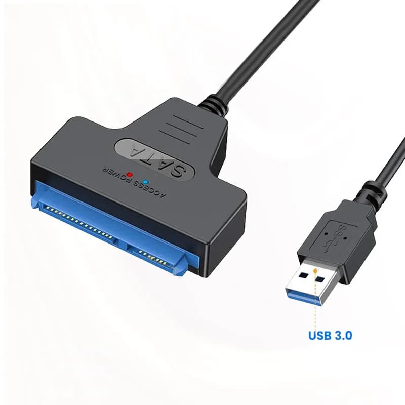 Cavo Adattatore da SATA a USB 3.0 Type-C per HDD/SSD Esterni da 3,5 e 2,5 Pollici, Cavo Adattatore USB 3.0 a SATA III