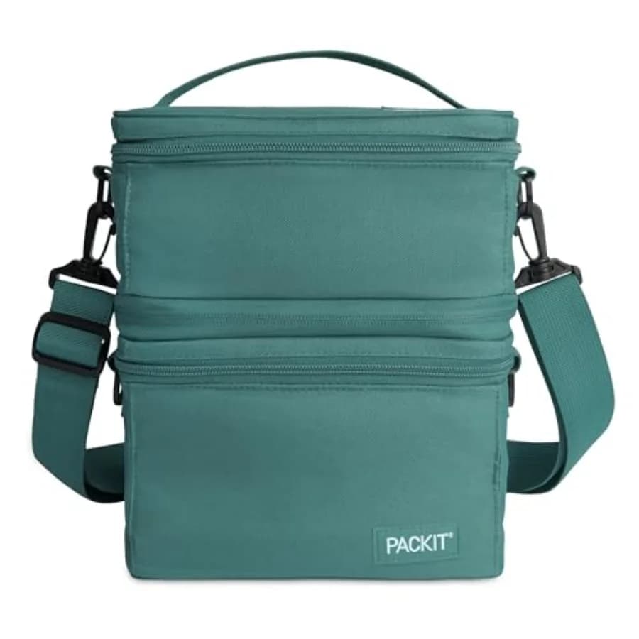 Lunch Box MOD 3-IN-1 con Sistema a Tripla Funzione, Isolato e Congelabile con Tecnologia EcoFreeze, Tracolla Rimovibile e Maniglia Superiore