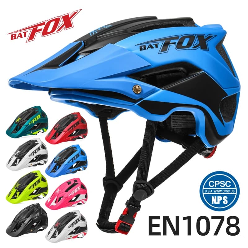 BATFOX bicycle helmet for children and adults skateboard scooter road mountain bike safety outdoor sports MTB cycling helmets adjustable