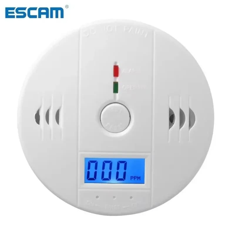 Rilevatore di allarme monossido di carbonio Display fotoelettrico LCD ad alta sensibilità da 85 dB per sensore di allarme CO indipendente per hotel domestici