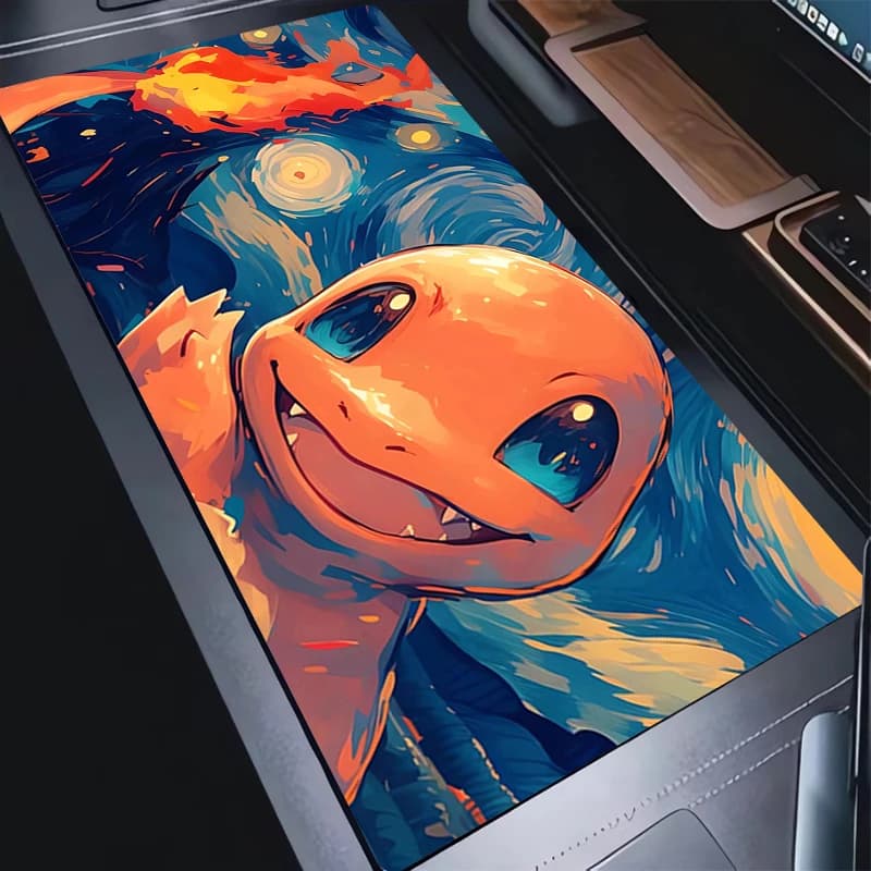 Tappetino per mouse 90x40 cm P-Pokemon Charizard Accessori da gioco xxl alfombrilla Tappetino per scrivania per computer Tappetino per tastiera Varmilo per laptop Mousepad
