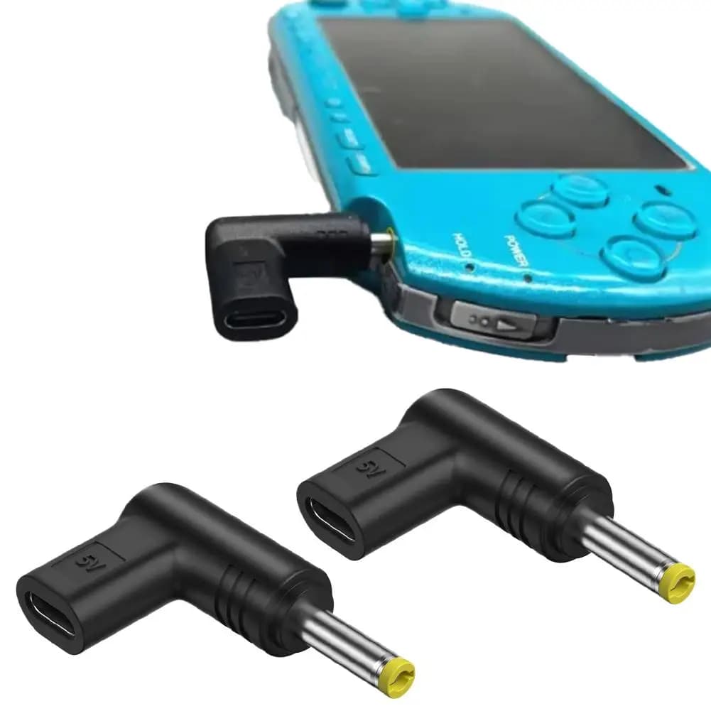 Adattatore di Ricarica da USB-C Femmina a 4017 Maschio 5V per PSP, Convertitore di Ricarica Mini USB-C a DC