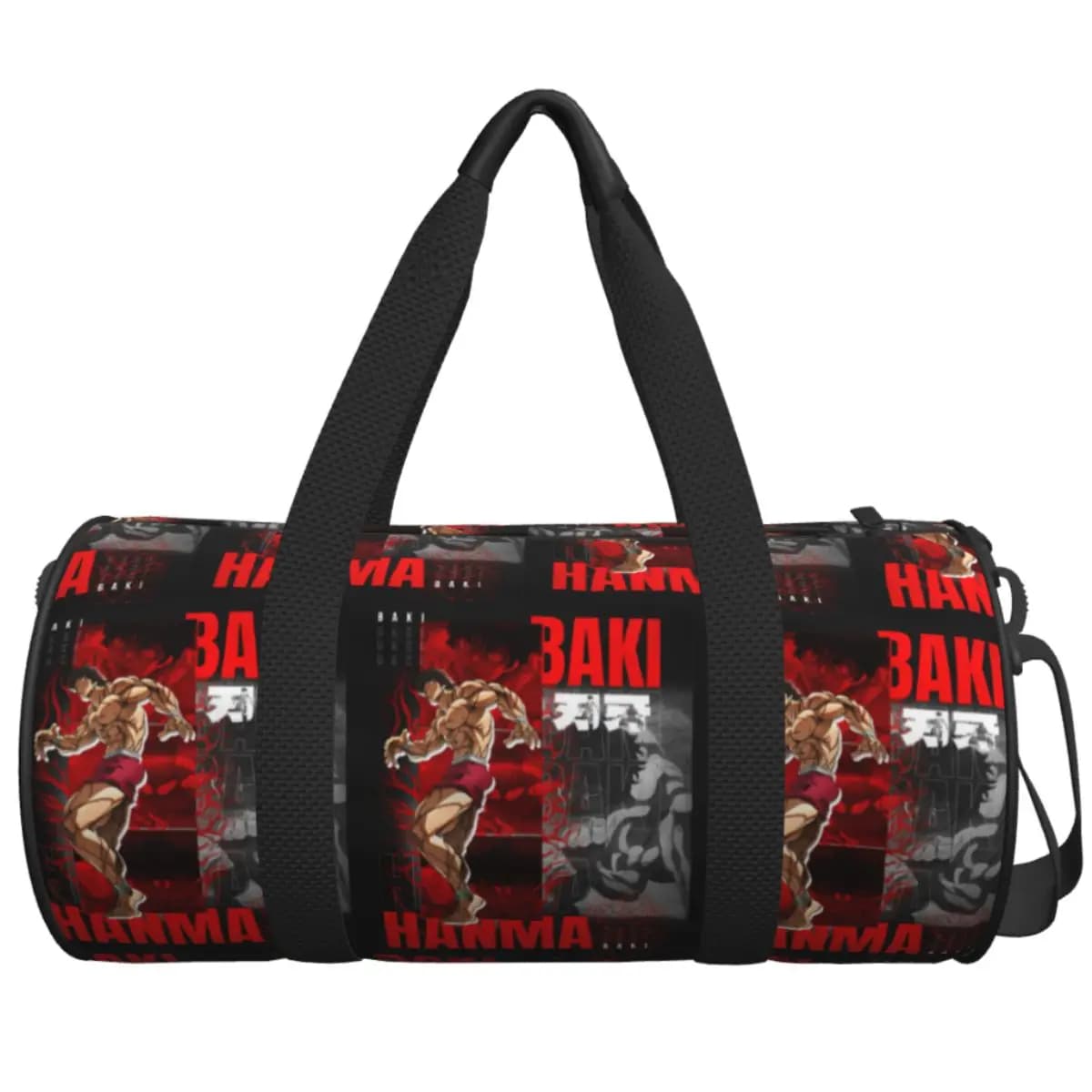 Borsa da Palestra Baki Jack Yujiro Hanma, Borsa Sportiva con Scomparto per Scarpe, Borsa da Bodybuilding Manga per Uomo e Donna, Borsa da Allenamento e Fitness Originale