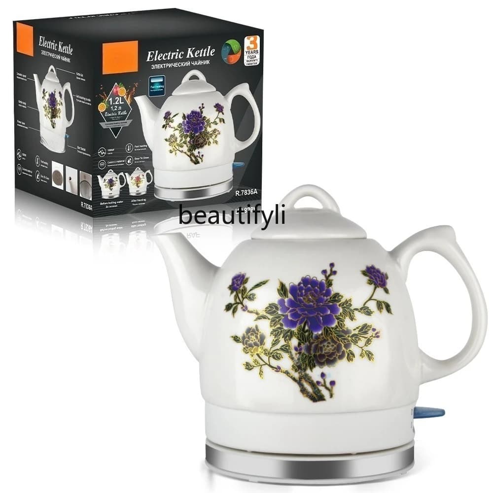 Ceramic Electric Kettle Electric Heating Electric Pet Porcelain Pot With Automatic Shutdown