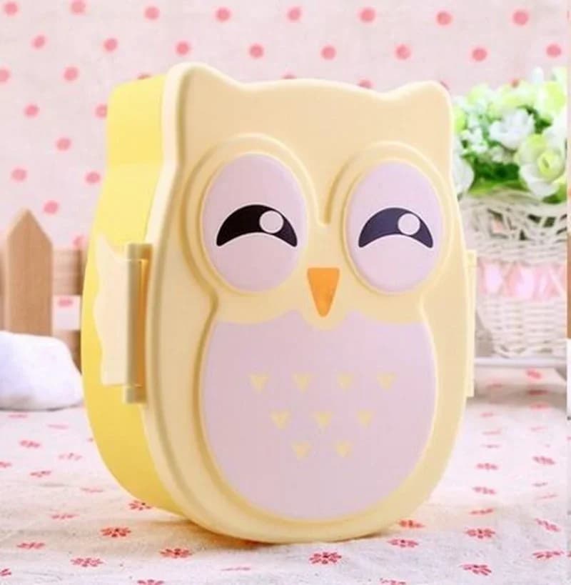 Nuovo Pratico Contenitore Portatile per Bambini con Disegni Cartoon, Scatola Bento Riutilizzabile in Plastica per Alimenti, per Scuola, Casa, Pasti Quotidiani, Porta Pranzo