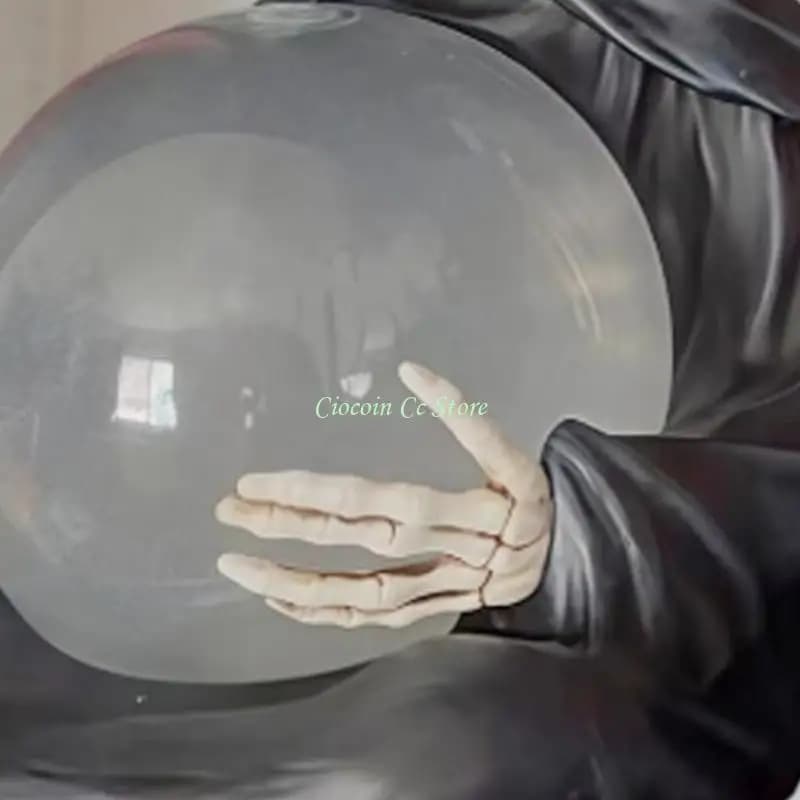 X90F cristallo del dio della morte in resine spaventose con misteriose decorazioni per casa a LED luminose