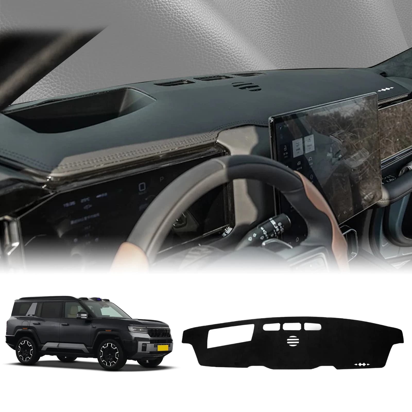 Misura per BYD Equation Leopard 8 2025 2026 DENZA B5 Auto Dash Zerbino Cruscotto Copertura Pad DashMat Parasole Tappeto Protettivo Accessori